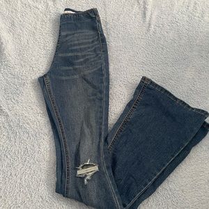 flared jeans, size 00